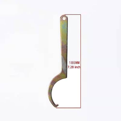 2 Pack Coilover Wrench Spanner Set C-Shape Hook Wrenches Tool for 42mm-62mm Nut Motorcycle Dirt Bike Coil Over Suspension System Shock Absorber Adjustment