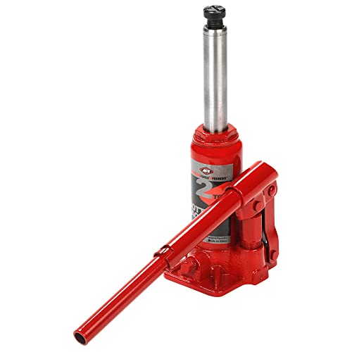 AFF Heavy Duty 2 Ton Bottle Jack, Manual, Machine Hardened Steel Saddles, Centered Pumps and Rams, 3502 - size: 2 Ton Capacity, style: Heavy Duty