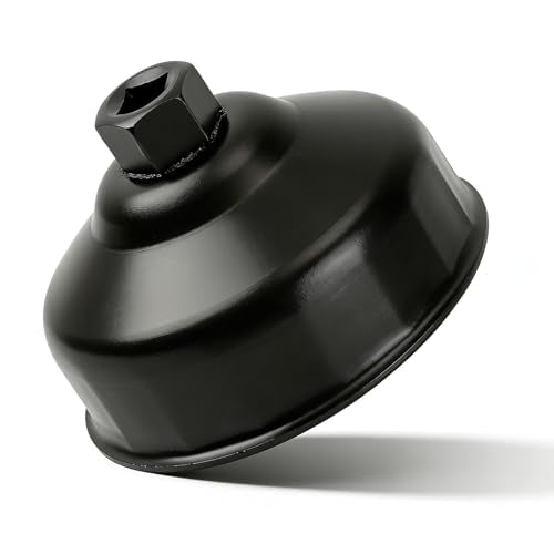 86mm 16 Flutes Oil Filter Wrench Replacement for BMW and Volvo, Oil Filter Socket Wrench Kit, Housing Caps to Change Oil Filter Cover Removal Tool