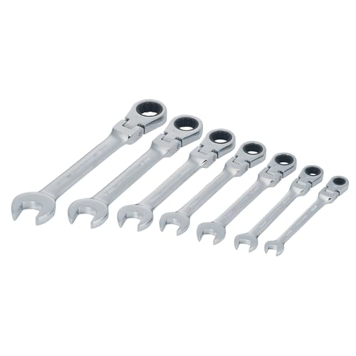 CRAFTSMAN Ratchet Set, 72-Tooth, 180 Degree Flexi Head Design, Solid Chrome Finish (CMMT87009), 7 Count (Pack of 6) - size: 7 Count (Pack of 6)