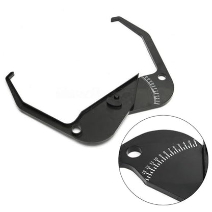 for Tire Balancer Rim Width Caliper, Portable Wheel Measuring with Bright White Numbers Accurate for Tire Width Measurement, Black Plastic Gauge 395x345mm