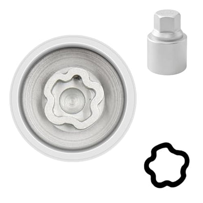 046 Wheel Locking Nut Key Socket Compatible with BMW Series, (Socket OD 29mm - ID 25mm), Wheel Anti-Theft Lug Nut Removal Tool, Anti-Theft Screw Remover - color: Socket 046