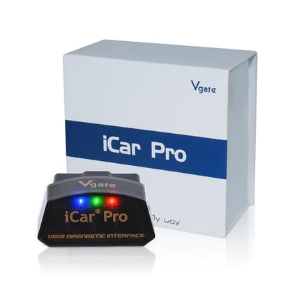 Vgate iCar Pro(BT3.0/ BLE4.0) OBD2 Scanner Bluetooth Code Reader Diagnostic Scan Tool for Android & iOS & Windows Compatible with ELM327 Adapter - size: iCar Pro 4.0-Android & iOS & Windows