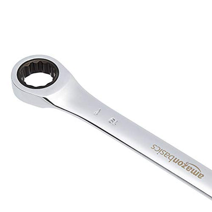 Amazon Basics High Torque Ratcheting Wrench Set, 10-Piece - size: 10-Piece, style: High Torque Gear