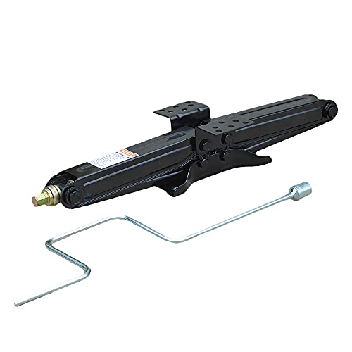 Bastion Distribution One New 24" Scissor Jack with Crank Handle | 5000lbs Capacity | Adjustable 4-24” Height | Spray-Tested Powder Coated | BJ-5000MSJ24 - size: 24" (One Pack)