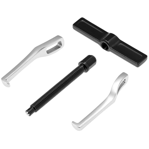 QWORK 4" 2-Jaw Gear Puller for Internal and External Removal of Flywheels, Gears, Pulleys, Bearings