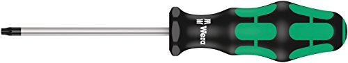 Wera 05028062001 367/6 TORX® Screwdriver set Kraftform Plus and rack, 6 pieces - size: TX10x80mm, TX15x80mm, TX20x100mm, TX25x100mm, TX30x115mm, TX40x140mm