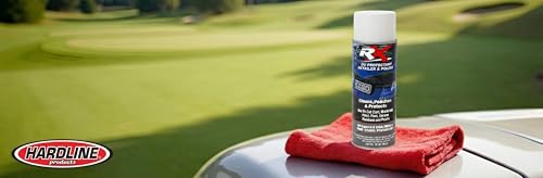 Hardline Products USA RX UV Protectant Golf Cart Detailer & Polish – Restores Vinyl Windows, Polycarbonate Windshields & Plastic Trim – Anti-Static – Cleaning Kit with Microfiber Towel - RXCT