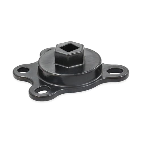 Black Crankshaft Turning Tool Engine Rotation Adapter Tool | Compatible for Chevy or Ford V8 Engines - color: Black