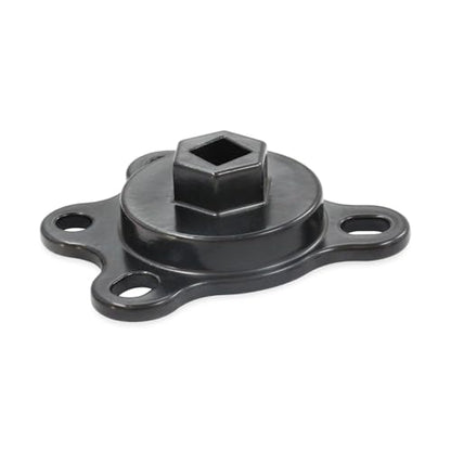 Black Crankshaft Turning Tool Engine Rotation Adapter Tool | Compatible for Chevy or Ford V8 Engines - color: Black