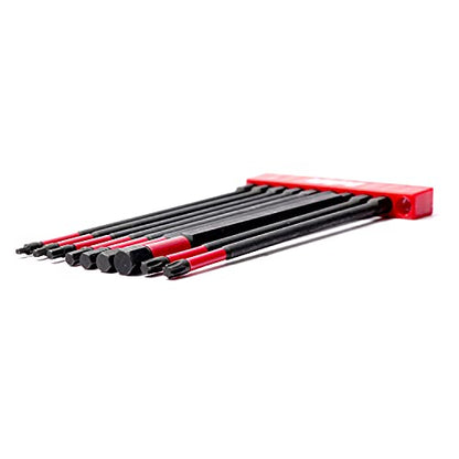 Protorq Long Impact Bit Set, Hex H2-H8,TORX T25, 6-Inch Length, 9-Piece,Industrial Strength, 1/4" Hex Shank, widely used in motorcycle, bike maintance. - size: 9pc 6 in. H2-H8 T25