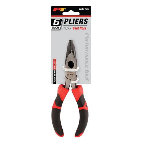 Performance Tool W30732 6-Inch Curved Long Nose Pliers - size: 6" Curved Long Nose Pliers