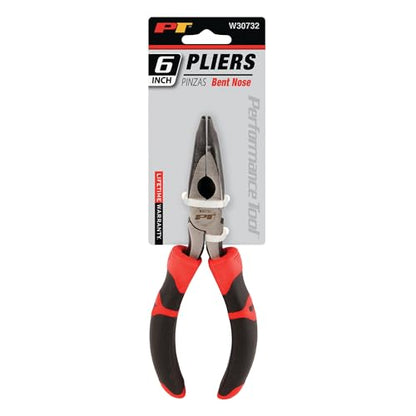 Performance Tool W30732 6-Inch Curved Long Nose Pliers - size: 6" Curved Long Nose Pliers