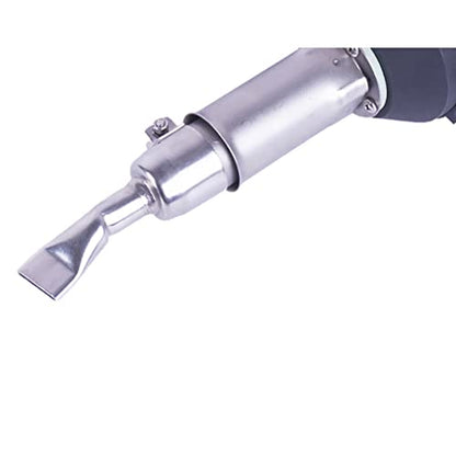 110V 1600W JIADING Professional Hot Air Plastic Welder Hot Air Torch Plastic PVC Welding Gun Welder with Speed Nozzle Roller Heat Element - color: C