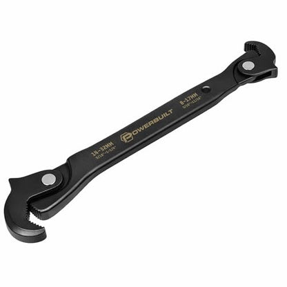 Powerbuilt 10.5 Inch Dual Headed Self-Adjusting Wrench, Quick Auto-Adjusting Jaws for Home Auto Bike Repair, 8–32mm / 5/16"–1-1/4" 643159ECE - style: 10.5 in Dual headed