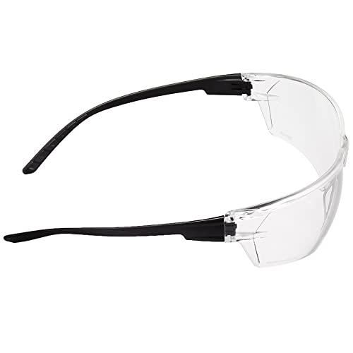 Amazon Basics Anti-Fog Safety Glasses, Eye Protection, Scratch Resistant, UV Protection, Clear/Black, 12-Pack - size: 24 pack