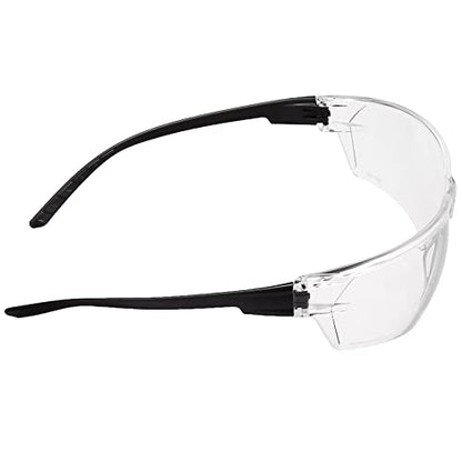 Amazon Basics Anti-Fog Safety Glasses, Eye Protection, Scratch Resistant, UV Protection, Clear/Black, 12-Pack - size: 24 pack