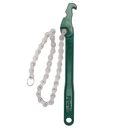 Jeemiter Heavy Duty Ratcheting Chain Wrench, 12 Inches Automotive Oil Fuel Filter Chain Wrench fits 1.5" to 6" Diameter Pliers Adjustable Removal Remover Tool - size: 12 Inch
