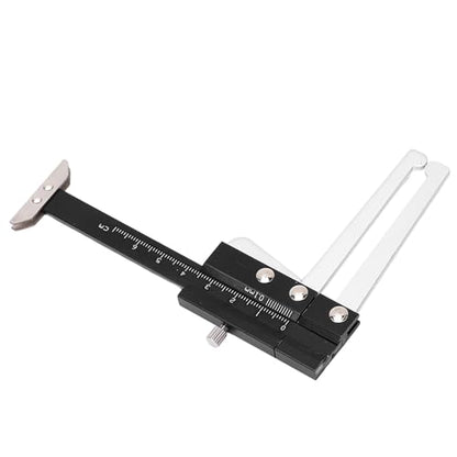 Brake Disc Depth Gauge, Lever Action Floating Jaw Precision, Tire Tread Depth Gauge, 0-60mm Metric Scale for Car Owners, Mechanics, Auto Repair Shops, DIY Vehicle Maintenance, HOM