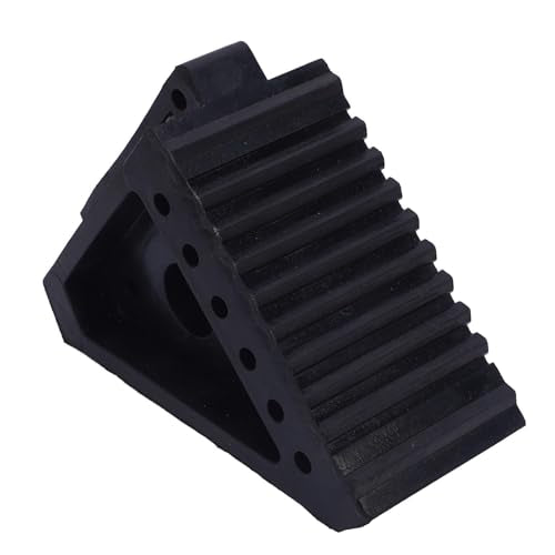 Tbest Heavy Duty Rubber Wheel Chock Weather - Anti Slip TIRE Block for Vehicle Parking