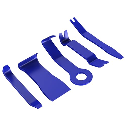 GOOACC 5PCS Auto Trim Removal Tool Kit No-Scratch Pry Tool Kit for Car Audio Dash Door Panel Window Molding Fastener Remover Tool Kit-Blue - color: Blue, size: 5PCS Trim Removal Tool