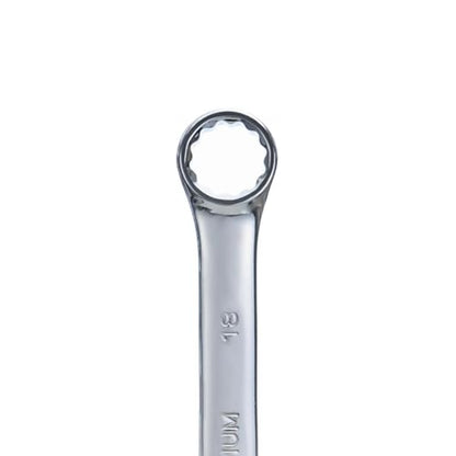 BLACK CANYON Metric 18mm Combination Wrench, 12-Point Box End & Hex Opening Design, Polished Steel - size: 18 mm