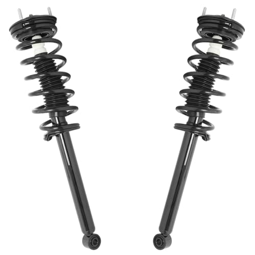 Detroit Axle - Rear Struts for 2007-2017 Lexus LS460, Complete Struts with Coil Spring Assembly 2008 2009 2010 2011 2012 2013 2014 2015 2016 Replacement - size: 15143_15144/PAIR
