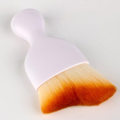 Car Detailing Brush, Soft Bristle Cleaning Brush, Scratch-Free Auto Duster Tool for Dashboard, Air Vents, Leather & Interior Cleaning (White&Brown) - color: White&Brown