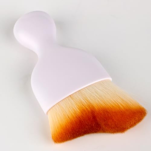 Car Detailing Brush, Soft Bristle Cleaning Brush, Scratch-Free Auto Duster Tool for Dashboard, Air Vents, Leather & Interior Cleaning (White&Brown) - color: White&Brown