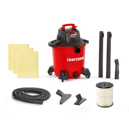 CRAFTSMAN CMXEVBE18590 9 Gallon 4.25 Peak HP Wet Dry Shop Vacuum - size: 9 Gal 4.25 Peak HP w/ Dust Bags