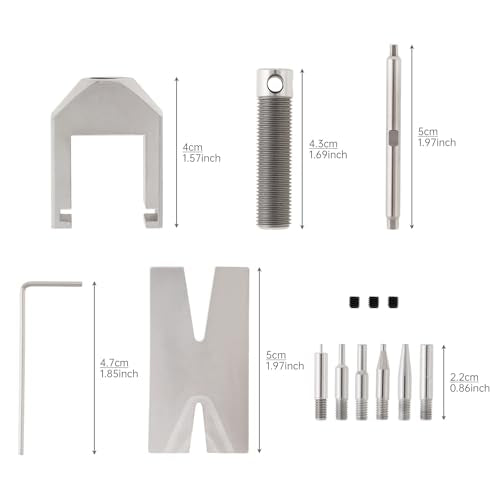 Upgraded Motor Pinion Gear Puller Remover Set RC Motor Gear Puller for Vehicle Model/Small Motor Rc Helicopter Motor Pinion Parts with 6 pcs Thickened and Enlarged Top Pin (1PCS)