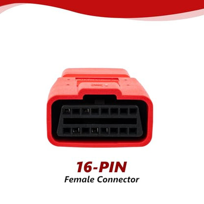 JUTA OBD Adapter Fit for Toyota 17-Pin OBD1 to 16-Pin OBD2 Connector Work with OBD-II Diagnostic Scanner