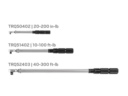 TEKTON 1/4, 3/8, 1/2 Inch Drive Micrometer Torque Wrench Set | TRQ95902