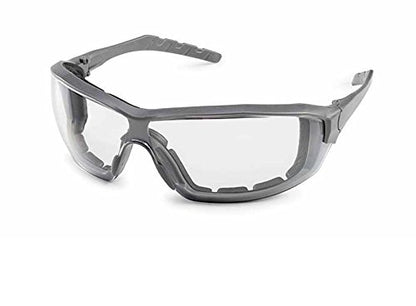 Gateway Safety 22GY80 Silverton Temple Version Safety Glass, Gray Frame - Clear Lens - color: Clear Lens, style: Classic