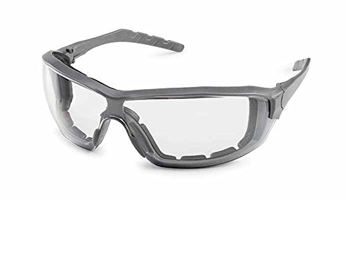 Gateway Safety 22GY80 Silverton Temple Version Safety Glass, Gray Frame - Clear Lens - color: Clear Lens, style: Classic