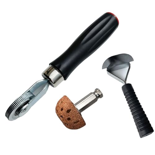 Motorcycle Car Tubeless Tyre Puncture Repair Kit Tire Tool Tire Roller, Buffer Wheel, Scraper Patches Rollers and Scraper Car - color: C