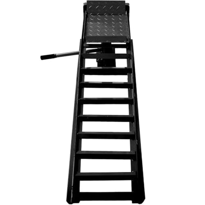 Auto Car Truck Service Ramps Lifts, 5 Ton Low Profile Hydraulic Car Ramps, Heavy Duty Hydraulic Vehicle Ramps Lift Ramp, Portable Car Ramps for Home Garage, Vehicle Auto Garage Repair,Blue - color: Blue