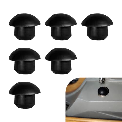 6PCS Bottle Jack Floor Jack Oil Filler Plugs, 9mm Horizontal Jack Plugs Rubber Reservoir Oil Filler Plug, Black Jack Hydraulic Top Pressure Rod, Jack Accessories for Oil Reservoir - size: 6PCS