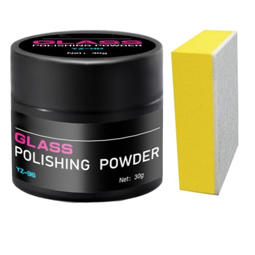Ing Powder, Cerium Oxide for Car Windshield, Removes Oil Film, Water Spots, and Fine Scratches, Restores Clarity and Shine, Ideal for Automotive, Home