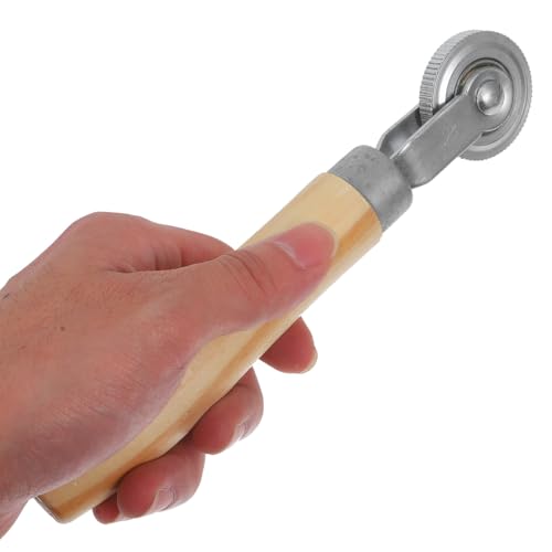 Tire Repair Roller Tool 2-Piece Set for Car Tire Patch Application with Seam Roller Design 7.28X1.45X0.51 Inches Automotive Repair Tools for Sidewall and Cold Sealing