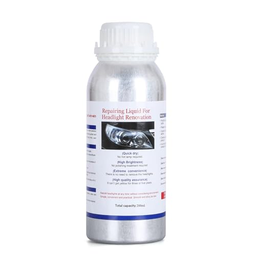 200ML Headlight Restoration Liquid,Automobile Headlight Lens Polish Repair Liquid, Car Headlight Scratch Restoring Fluid for Repair Headlight Yellowing, Haze, Scratches - size: 200ML