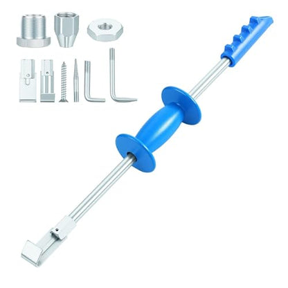 Zonon 9 Piece 5 lb Sliding Hammer Dent Puller, Body Repair Tool Set, Used to Repair Hail Dents and Creases, Suitable for Metal Surfaces of Cars and Refrigerators