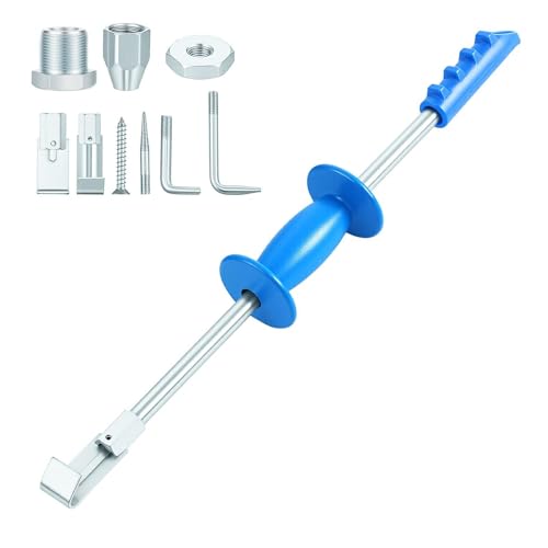 Zonon 9 Piece 5 lb Sliding Hammer Dent Puller, Body Repair Tool Set, Used to Repair Hail Dents and Creases, Suitable for Metal Surfaces of Cars and Refrigerators