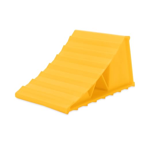 Camco Standard Wheel Chock for Trailers & RVs - Heavy Duty Trailer Wheel Chock Constructed of Durable Plastic w/UV inhibitors - for Use w/Tires Up to 26-inches - Re-Hitch in Confidence - 44412 - size: Standard