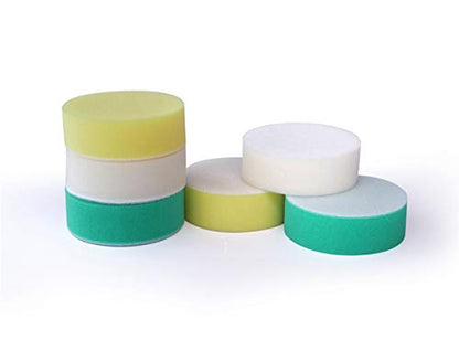 Maxshine 3” Hook and Loop Foam Polishing Pads Kit – Specially Designed for Polishing Small Areas, Comes with 6 Pieces of Pads for Cutting, Polishing, Finishing (2 piece Each) - size: 3"