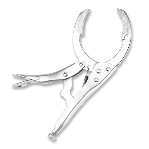 Upgraded Oil Filter Pliers,Adjustable Vice Grips with Jaw Capacity 1.59"-2.77",Anti-slip Locking Wrench/Oil Filter Wrench for Removing and Installing Firm Oilfilter