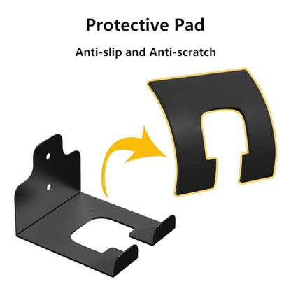 JNIHEEP Garage Organizer Trimmer Rack,Garden Power Tool Hanger,2 Pack,Black | Weedeater Rack, Heavy Duty Weed Whackers Holder Wall Mounted for Grass Trimmer, Hedge Trimmer, Garage Trimmer, Garden Tools - color: Black 2 Packs