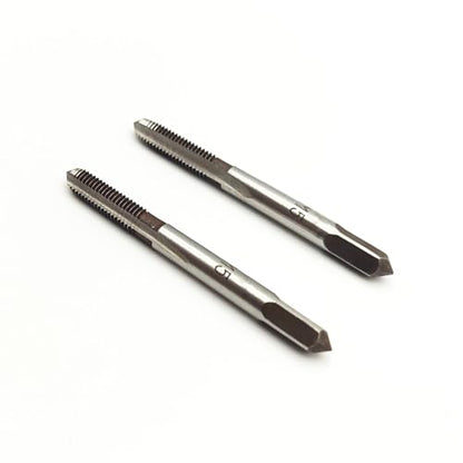 AtticZone M5 x 0.8 Metric Hand Thread Tap, Right Hand, Alloy Tool Steel, 1 Taper Tap, 1 Plug Tap for Metal Working DIY Industrial - size: M5x0.8