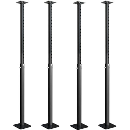 4 Pack 55"-98" Adjustable House Floor Wall Jack, 18000 lb Max Load Capacity | Floor Joist Jack for Leveling, Framing, Basement, Crawlspace, Beam, Roof, Stair and Ceiling Support