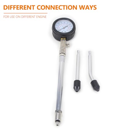 LCD Digital Engine Compression Tester Pressure Gauge Tester Kit 250 PSI Petrol Gas Engine Cylinder Tester,Automotive Engine Cylinder Leak Down Pressure Gauge for Cars,Vans,Motorcycles,Trucks. - style: Digital Type